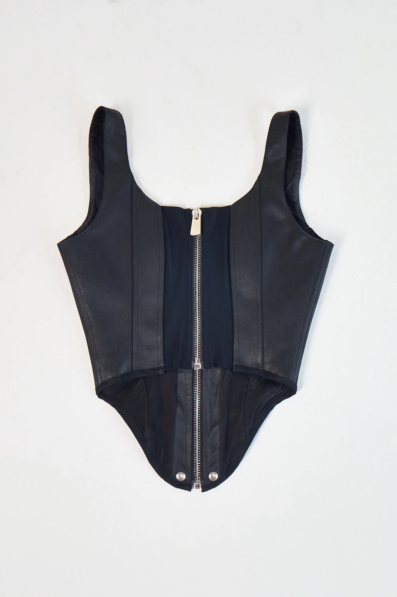 Wax Denim Structured Corset