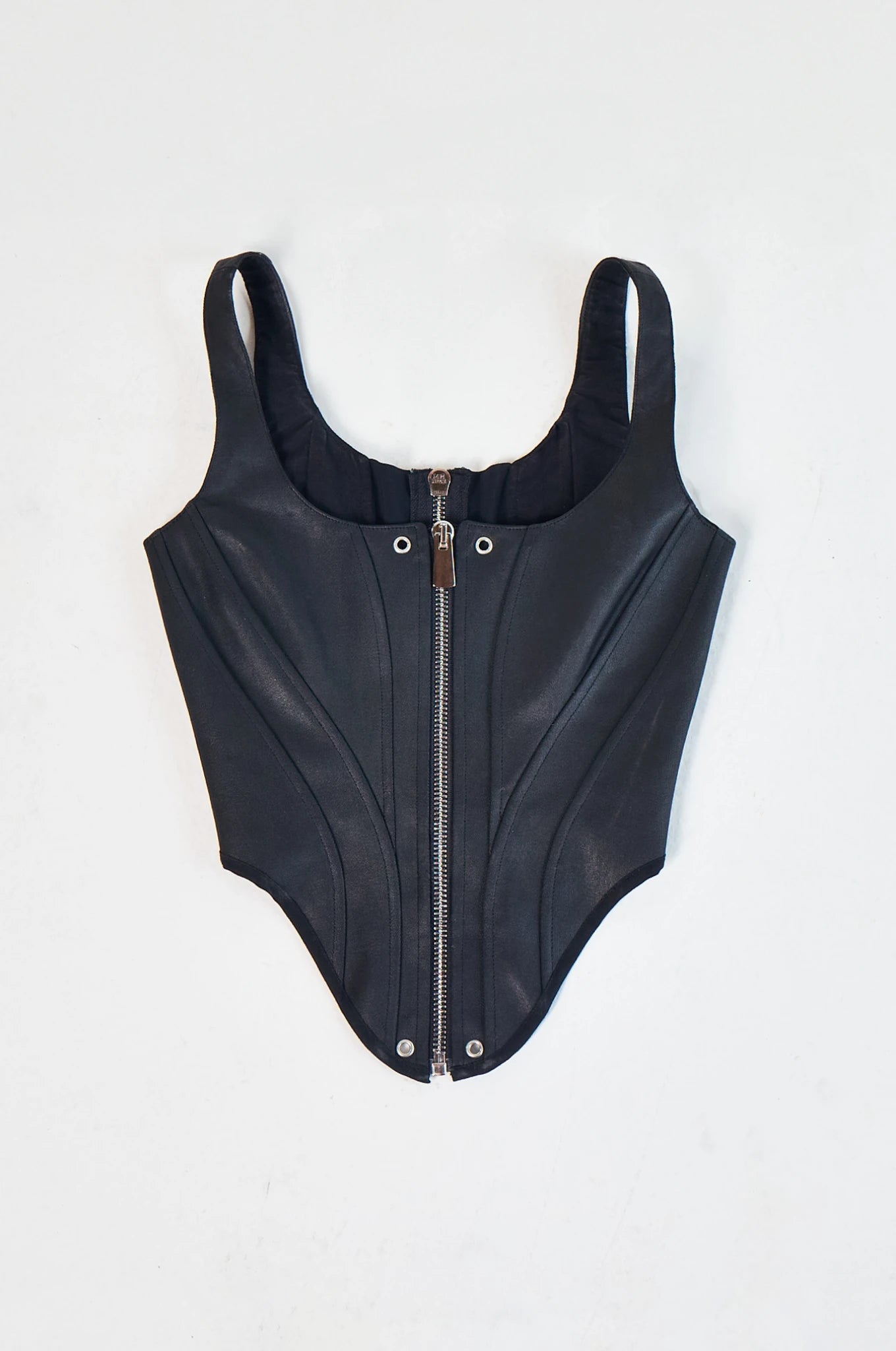 Wax Denim Structured Corset
